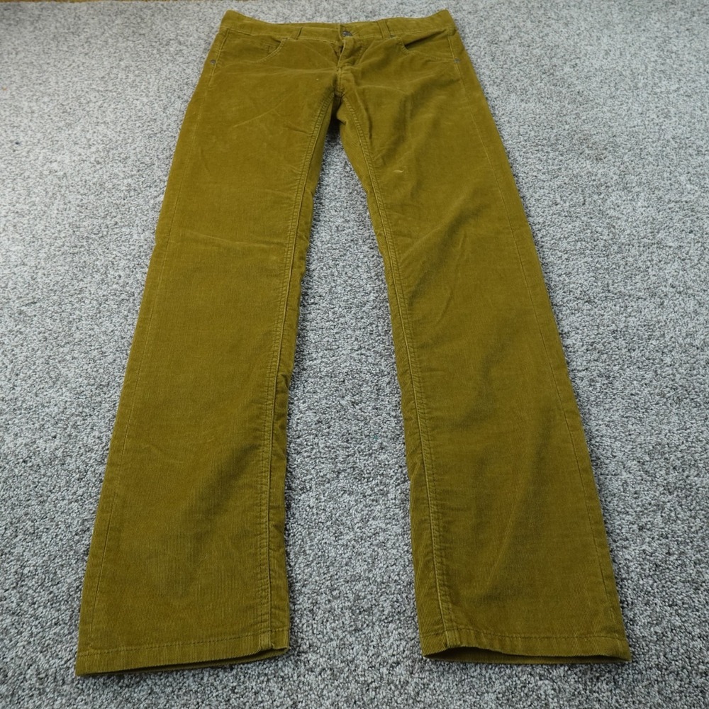 Athleta Pants Womens 12 Brown Gold Yellow Corduroy Cord Frontier Bootcut Stretch